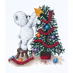 Little Star Stitches Decorating the Tree Christmas Cross Stitch Kit