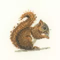 Image of Heritage Red Squirrel - Aida Cross Stitch Kit
