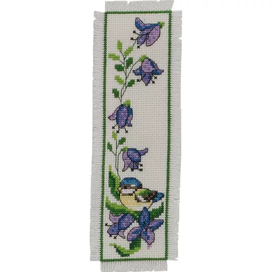 Image 1 of Permin Bluebell Bookmark Cross Stitch Kit