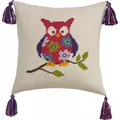 Image of Permin Owl Cushion Cross Stitch Kit