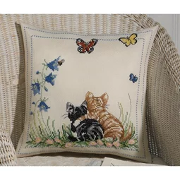 Permin Kittens Cushion Cross Stitch