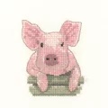 Image of Heritage Little Pig - Aida Cross Stitch Kit