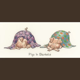 Heritage Pigs in Blankets - Aida Cross Stitch Kit