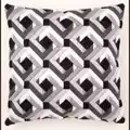 Image of Vervaco Black and White Cushion Long Stitch Kit