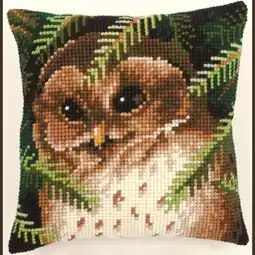 Vervaco Baby Owl Cushion Cross Stitch Kit