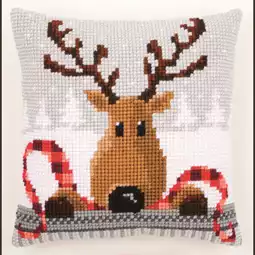 Vervaco Reindeer Cushion Christmas Cross Stitch Kit