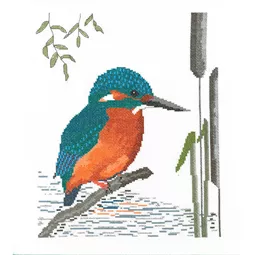 Heather Anne Designs Kingfisher Cross Stitch Kit