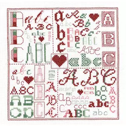 Heather Anne Designs Alphabet Sampler Cross Stitch Kit