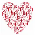 Image of Heather Anne Designs Heart Alphabet Cross Stitch Kit