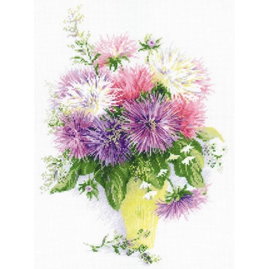 Image 1 of RIOLIS Asters Cross Stitch Kit