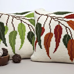 Twilleys Seasonal Leaves Cushion Cross Stitch Kit