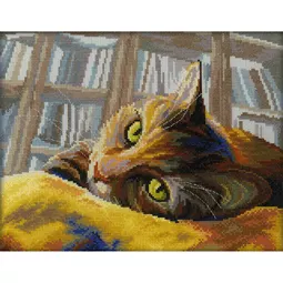 RTO Book Loving Cat Cross Stitch Kit