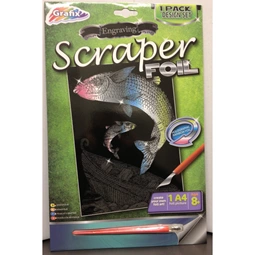 Grafix Holographic Scraperfoil - Fish Craft Kit