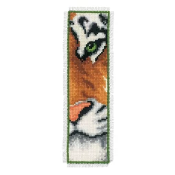 Vervaco Tiger Bookmark Cross Stitch Kit