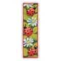Image of Vervaco Ladybird and Daisy Bookmark Cross Stitch Kit
