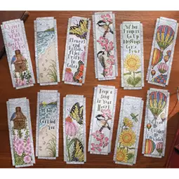 Bucilla Inspired by Nature Bookmarks - Set 12 Cross Stitch Kit