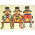 Image of Bobbie G Designs Peace Love Joy Christmas Cross Stitch Kit