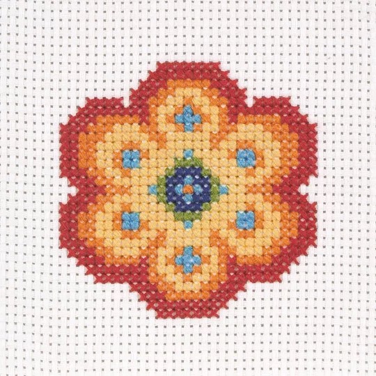 Image 1 of Anchor Flower Cross Stitch Kit
