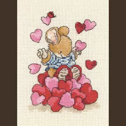 Anchor Tom with Hearts Cross Stitch Kit
