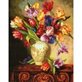 Image of Dimensions Parrot Tulips Cross Stitch Kit