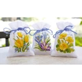 Image of Vervaco Spring Flowers Bags - Set 3 Cross Stitch Kit