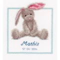 Image of Vervaco Cute Bunny Birth Sampler Birth Sampler Cross Stitch Kit
