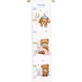Image of Vervaco Teddy Blanket Height Chart Cross Stitch Kit