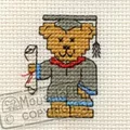 Image of Mouseloft Graduation Teddy Cross Stitch Kit