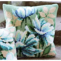 Vervaco Japanese Anemone Cushion Cross Stitch Kit