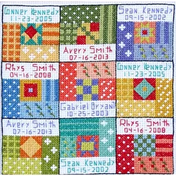 Bobbie G Designs My Grandchildren Cross stitch Chart