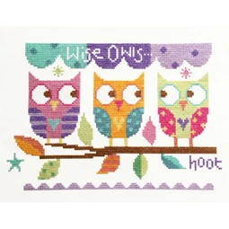 Stitching Shed Three Owls Cross Stitch Kit