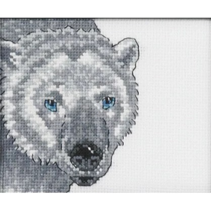 Image 1 of Permin Polar Bear Cross Stitch Kit