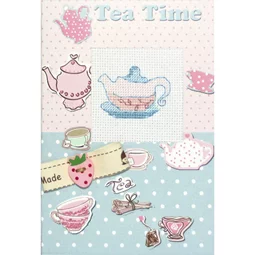 Luca-S Tea Time Card Cross Stitch Kit
