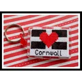 Image of Emma Louise Art Stitch Love Cornwall Keyring Cross Stitch Kit