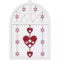 Permin Christmas Hearts Cross Stitch Kit