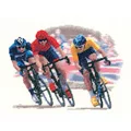 Image of Heritage Cycle Race - Evenweave Cross Stitch Kit