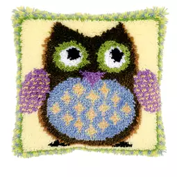 Vervaco Mr Owl Latch Hook Cushion Kit