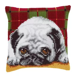Vervaco Pug Cushion Cross Stitch Kit