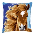Image of Vervaco Brown Horse Cushion Cross Stitch Kit