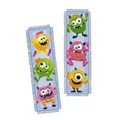Image of Vervaco Little Monsters Bookmarks Cross Stitch Kit
