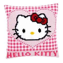 Kitty in Heart Cushion