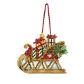 Image of Dimensions Sleigh Ornament Christmas Cross Stitch Kit