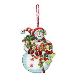 Dimensions Snowman and Sweets Ornament Christmas Cross Stitch Kit
