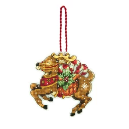 Dimensions Reindeer Ornament Christmas Cross Stitch Kit