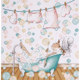 Design Works Crafts Blowing Bubbles Cross Stitch Kit