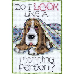 Design Works Crafts Morning Dog Cross Stitch Kit