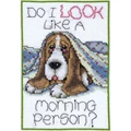 Image of Design Works Crafts Morning Dog Cross Stitch Kit