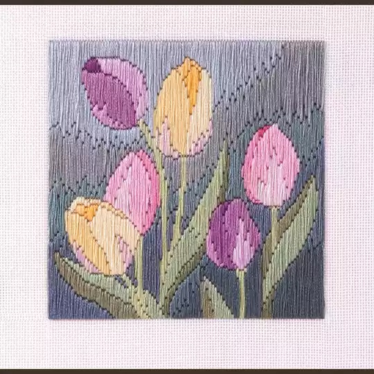 Image 1 of Derwentwater Designs Tulips Christmas Long Stitch Kit