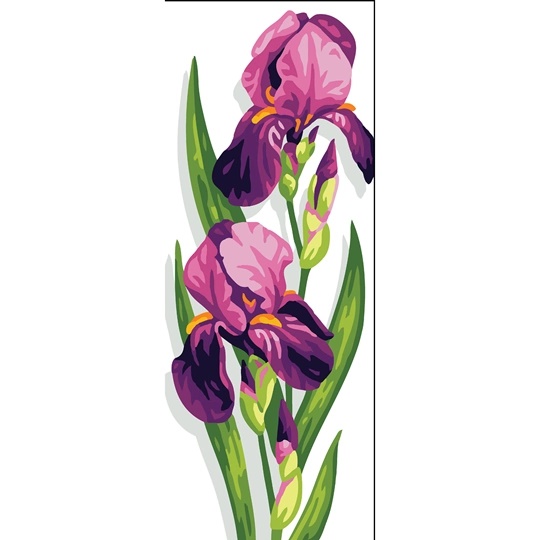 Image 1 of Royal Paris Irises Tapestry Canvas