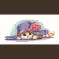 Image of Heritage Cat in Hat - Aida Cross Stitch Kit